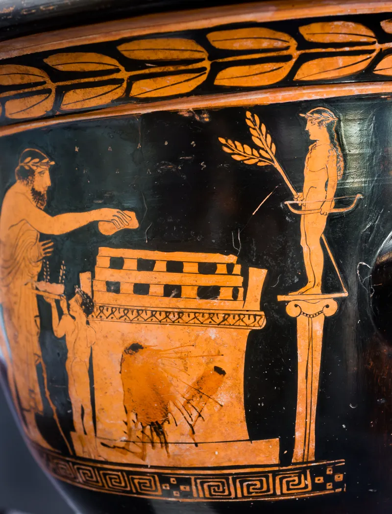 Hephaistos Painter - Arv 1115 31Bis - Sacrifice - Draped Youths - Frankfurt Am Β 413 - 