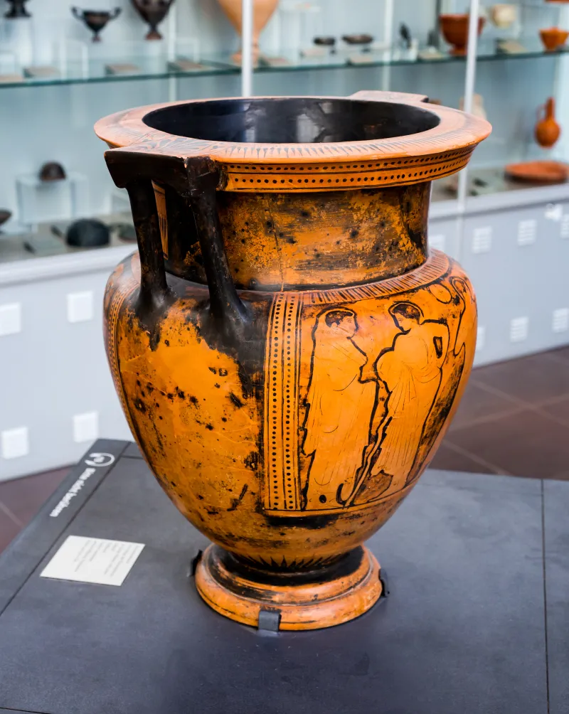 Hephaistos Painter - Arv 1115 Extra - Symposion - Draped Youths - Frankfurt Am 87-20 - 