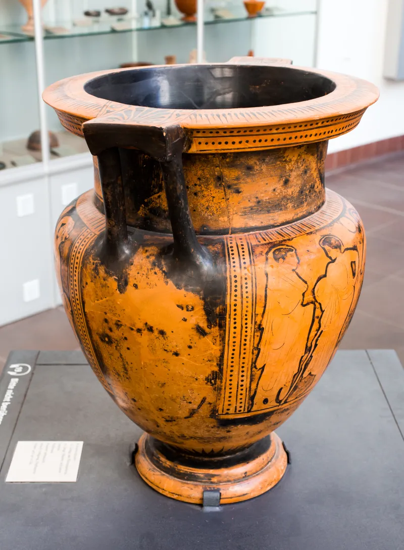 Hephaistos Painter - Arv 1115 Extra - Symposion - Draped Youths - Frankfurt Am 87-20 - 