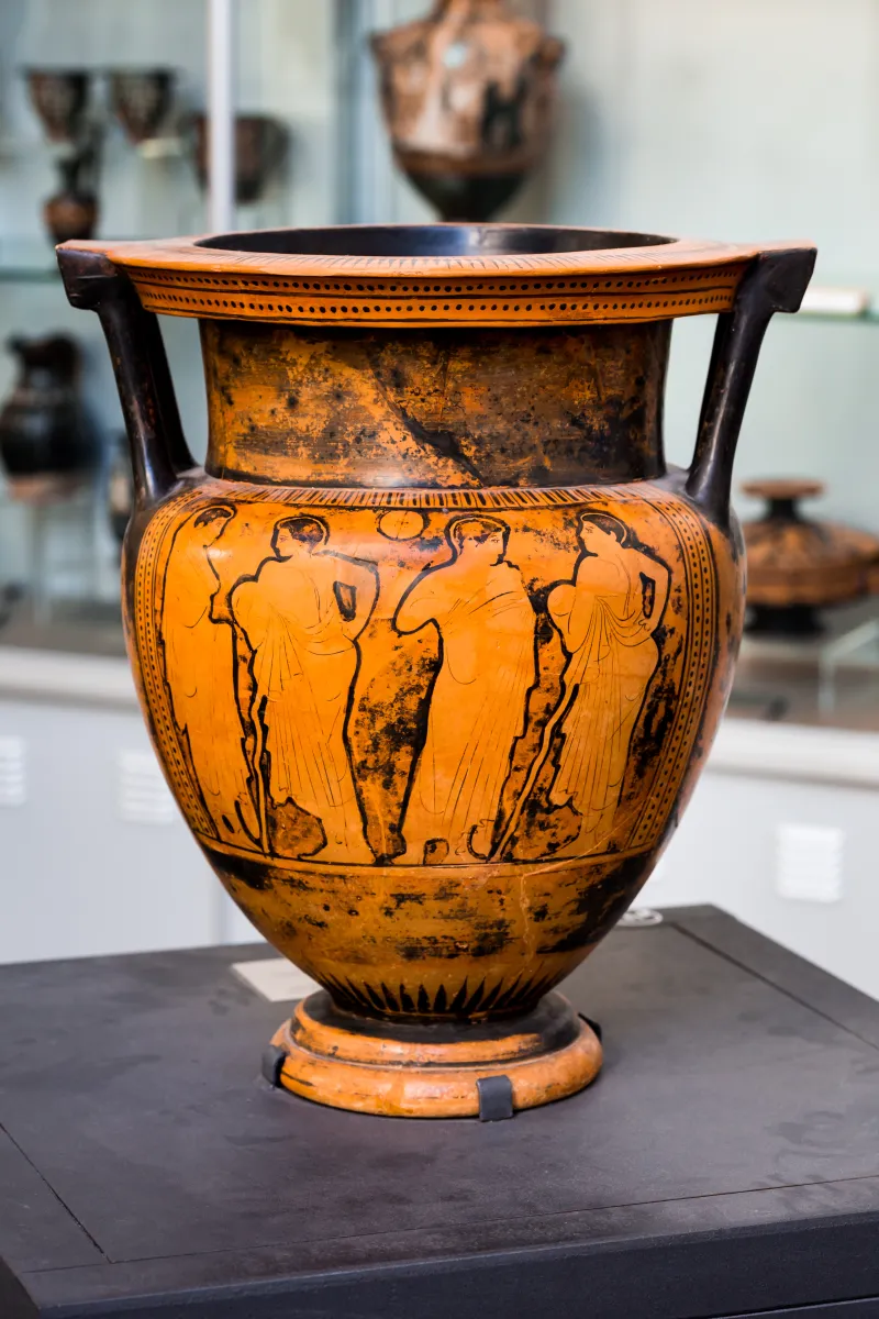Hephaistos Painter - Arv 1115 Extra - Symposion - Draped Youths - Frankfurt Am 87-20 - 