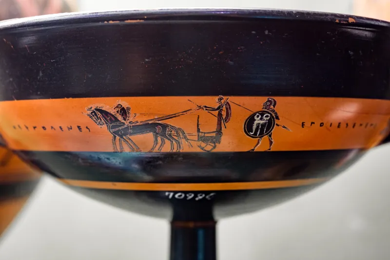 Hermogenes Painter - Abv 165 2 - Charioteer In Quadriga And Hoplite - Firenze Man 70996 - 