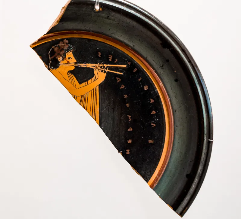 Hermokrates - Arv 172 - Youth Playing Auloi - Athens Nam Akr 