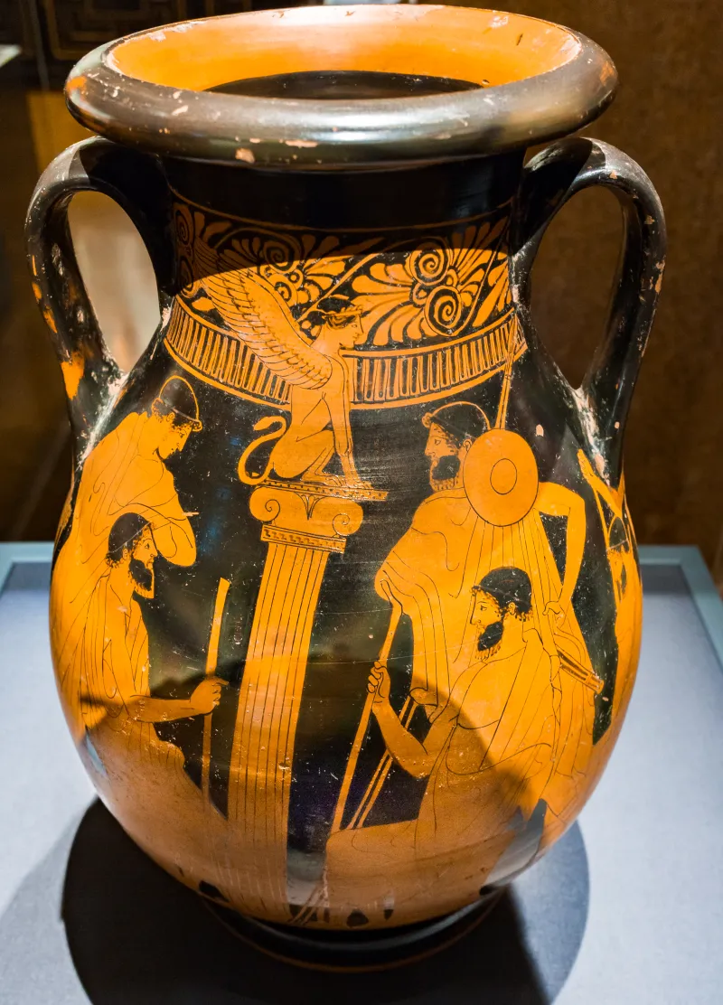 Hermonax - Arv 485 24 - Oidipus And The Sphinx - Wien Khm As Iv 3728 - 