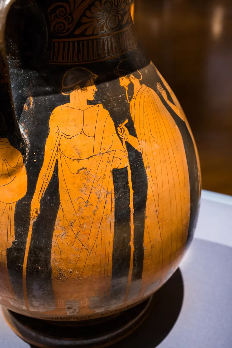 Hermonax - Arv 485 24 - Oidipus And The Sphinx - Wien Khm As Iv 3728 - 