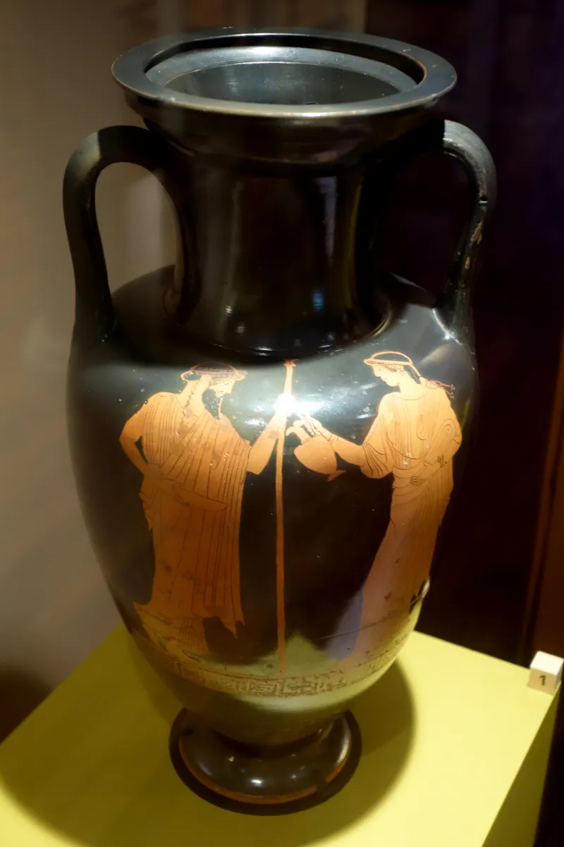 Neck-Amphora With Zeus And Hebe, Athenian, Attributed To Hermonax, 460 Bc - Teece Museum Of Classical Antiquities - Christchurch, Nz - 