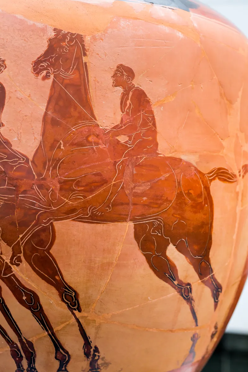 Hobble Group - Abv 417 2 - Athena Promachos - Horse Race - München As 7767 - 