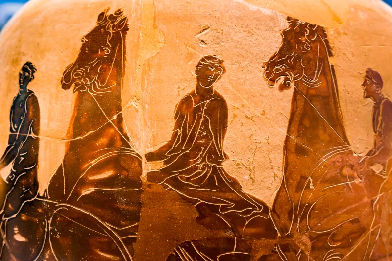 Hobble Group - Abv 417 2 - Athena Promachos - Horse Race - München As 7767 - 