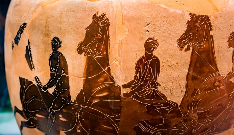 Hobble Group - Abv 417 2 - Athena Promachos - Horse Race - München As 7767 - 