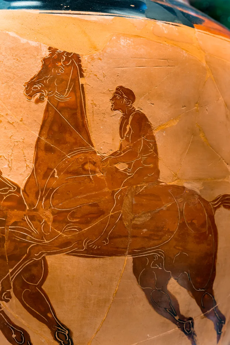 Hobble Group - Abv 417 2 - Athena Promachos - Horse Race - München As 7767 - 