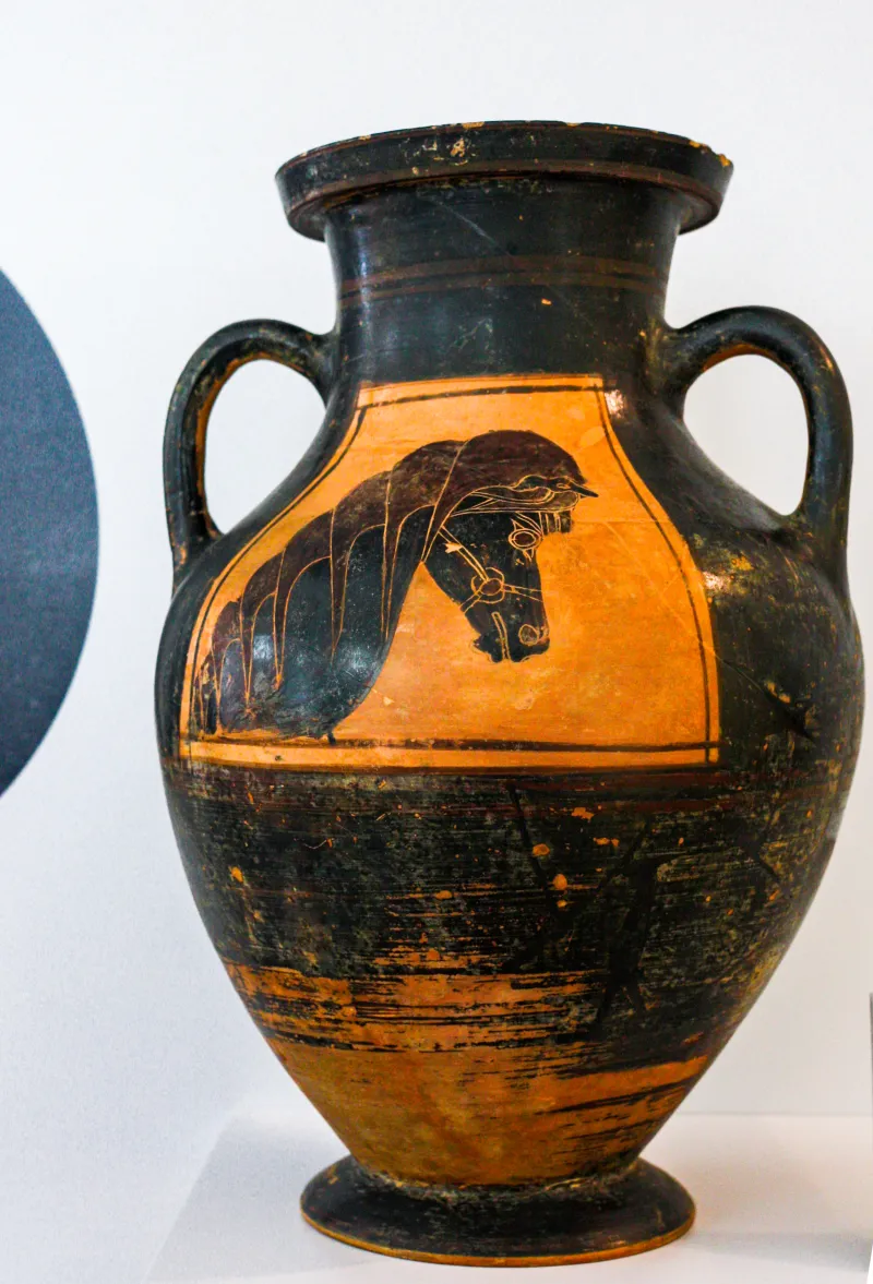 Horse-Head Amphora - Abv 15-17Extra - Horse-Head - Karlsruhe Bl 70-17 - 