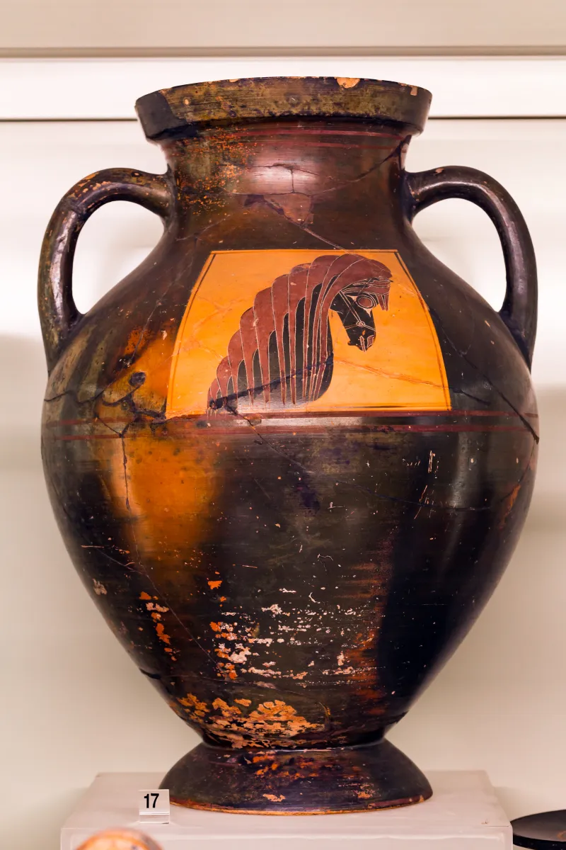 Horse-Head Amphora Group U - Abv 17 31 - Head Of Horse - Roma Mnevg 20843 - 
