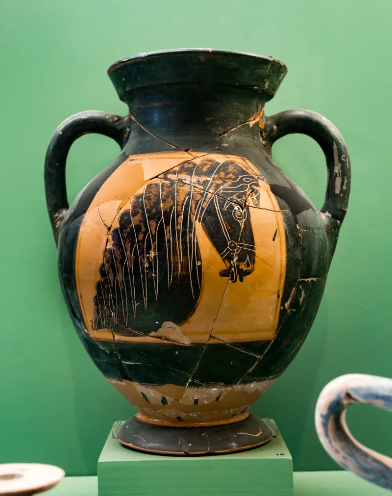 Horse-Head Amphora Group U - Abv 17 41 - Head Of Horse - Rhodos Am 