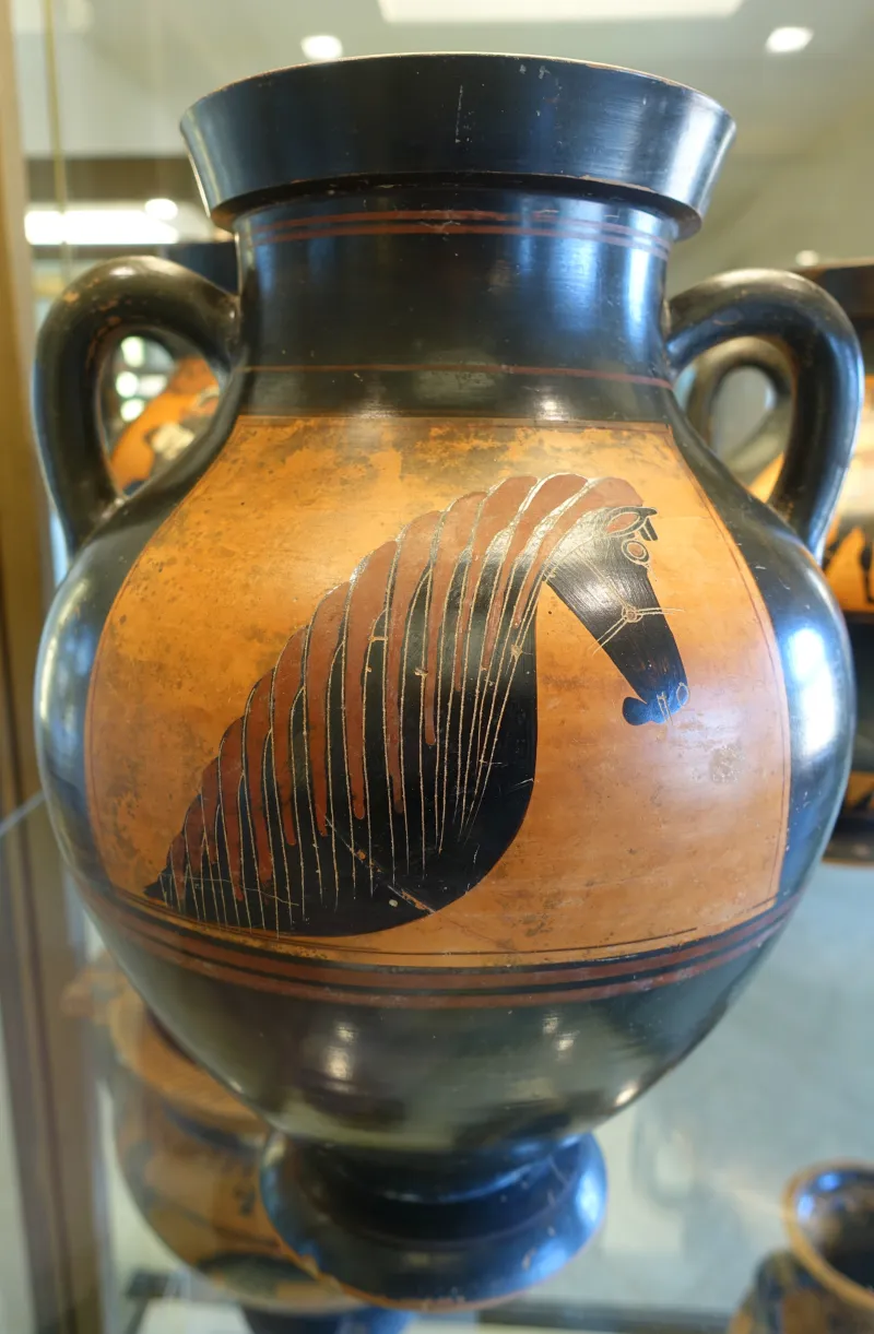 Horse Head, Attic Black-Figure Amphora, By The Painter B1 Or The Aachen Horse-Head Painter, 575-550 Bc, 39520 - Museo Gregoriano Etrusco - Vatican Museums - 