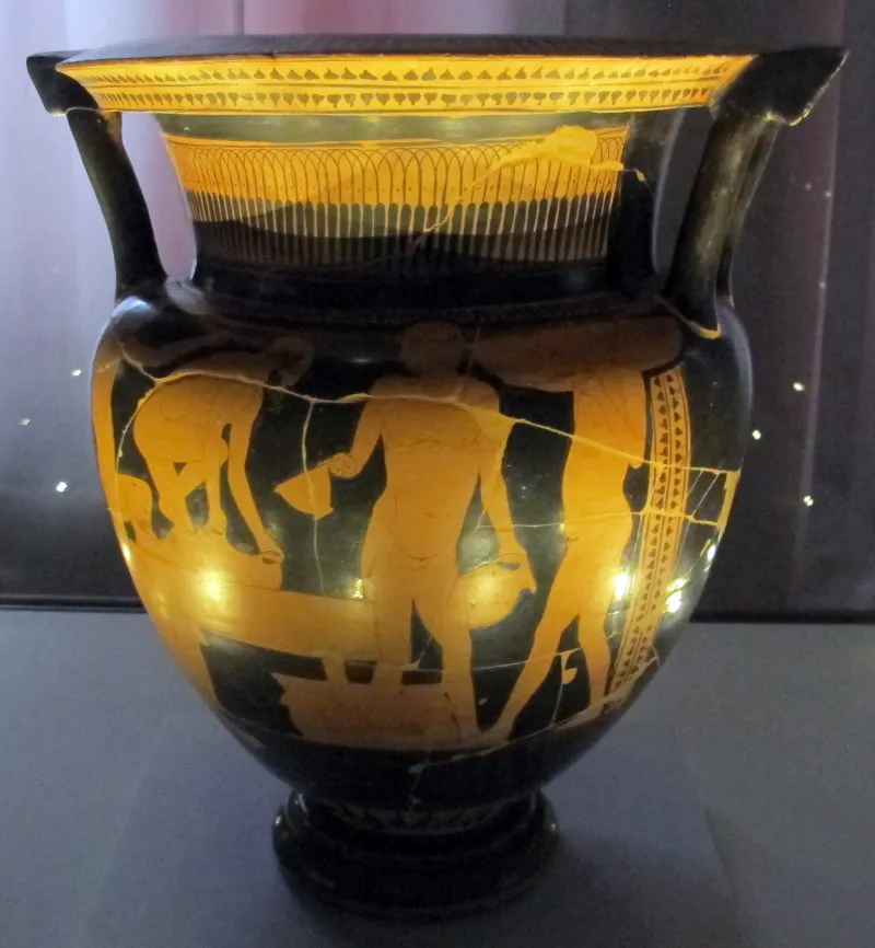 Pittore Dell'orto, Kelebe Attica A Figure Rosse, Da Tomba 254 Di Valle Pega, 470-460 