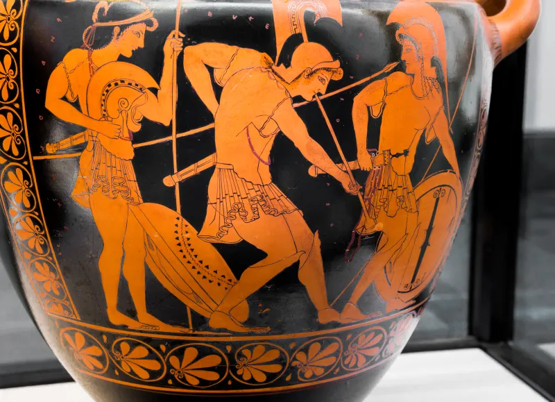 Hypsis Arv 30 1 Young Riders And Charioteer - Three Amazons Arming 