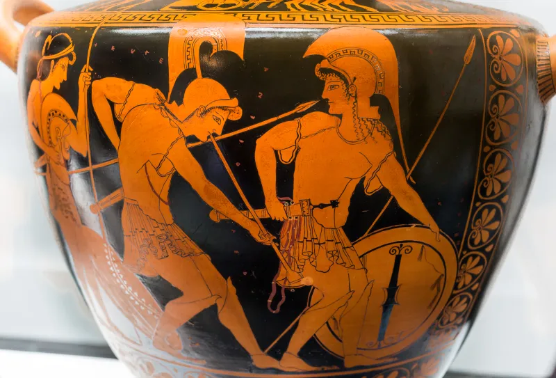 Hypsis Arv 30 1 Young Riders And Charioteer - Three Amazons Arming 