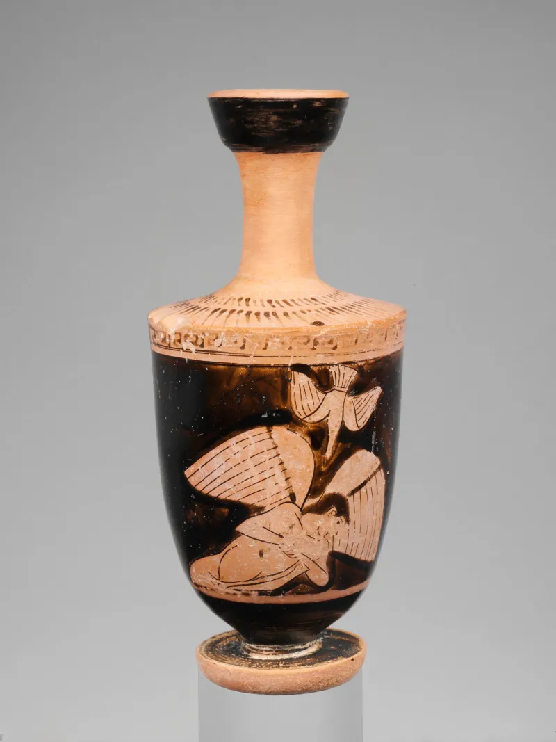 Terracotta Lekythos (Oil Flask) Met 
