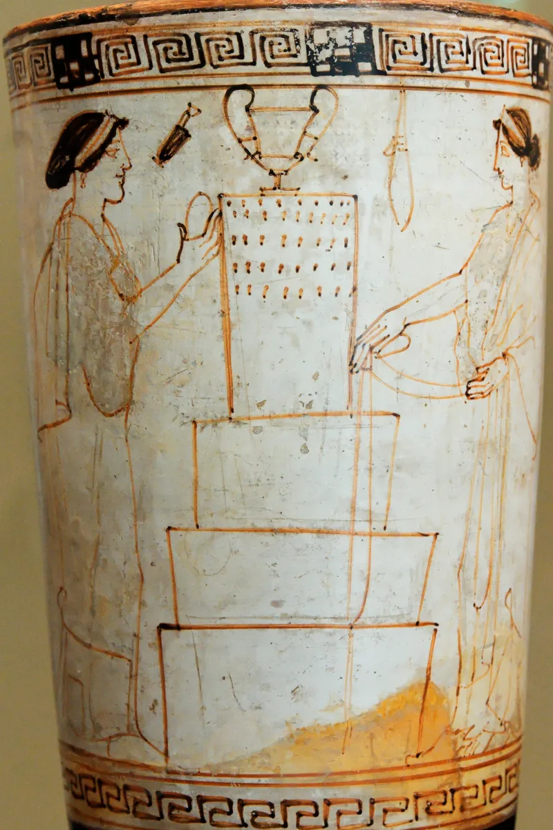 Tomb Scene Inscription Painter Man 