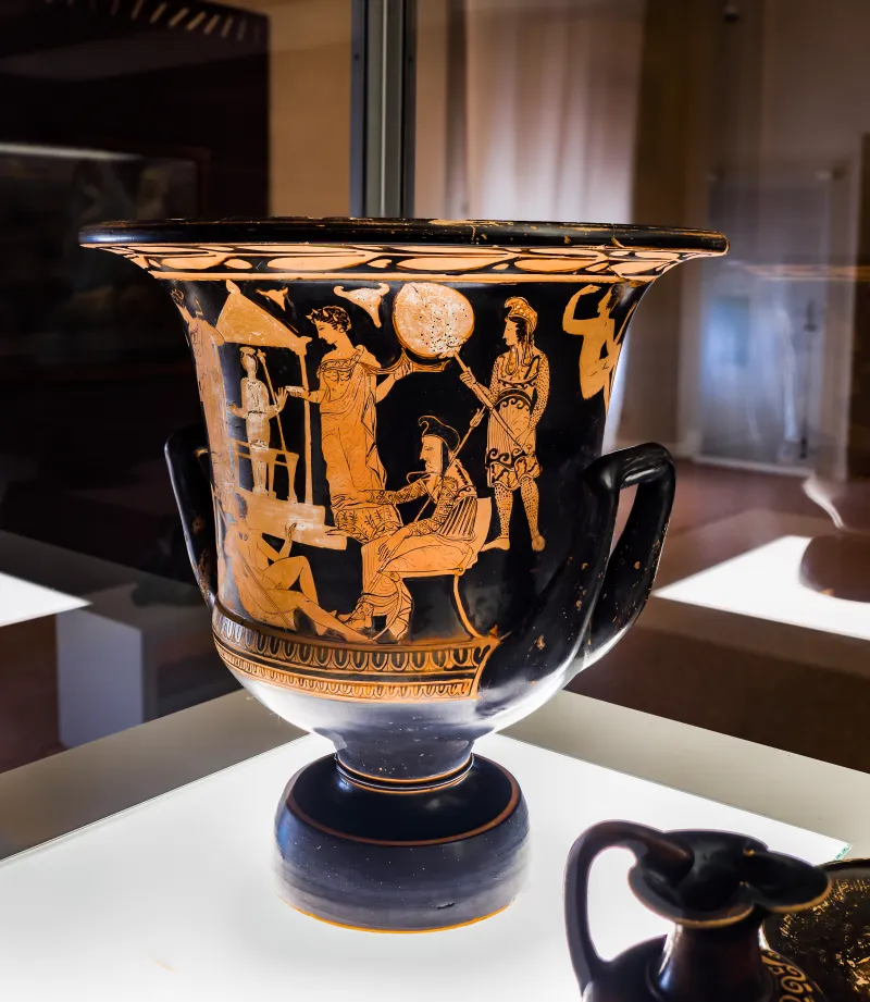 Iphigeneia Painter - Arv 1440 1 - Iphigeneia In Tauris - Satyrs - Ferrara Man 3032 - 