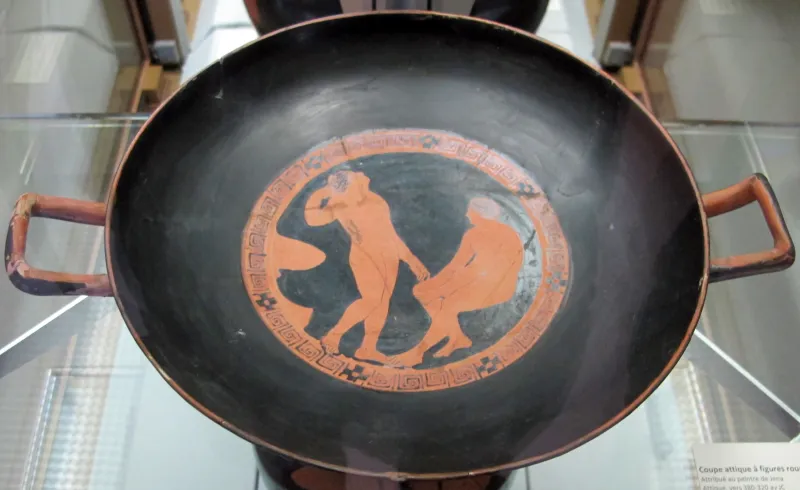 Pittore Di Jena, Coppa Attica A Figure Rosse, Con Peleo E Atalanta (Int), Giovani (Ext), Attica, 380-320 