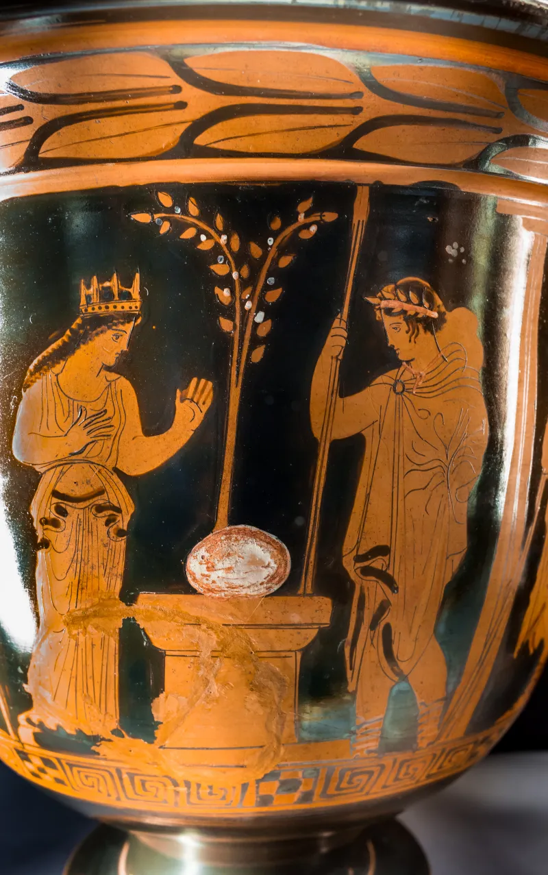 Kadmos Painter - Arv 1185 10 - Leda And The Egg - Draped Youths - Wien Khm As Iv 869 - 
