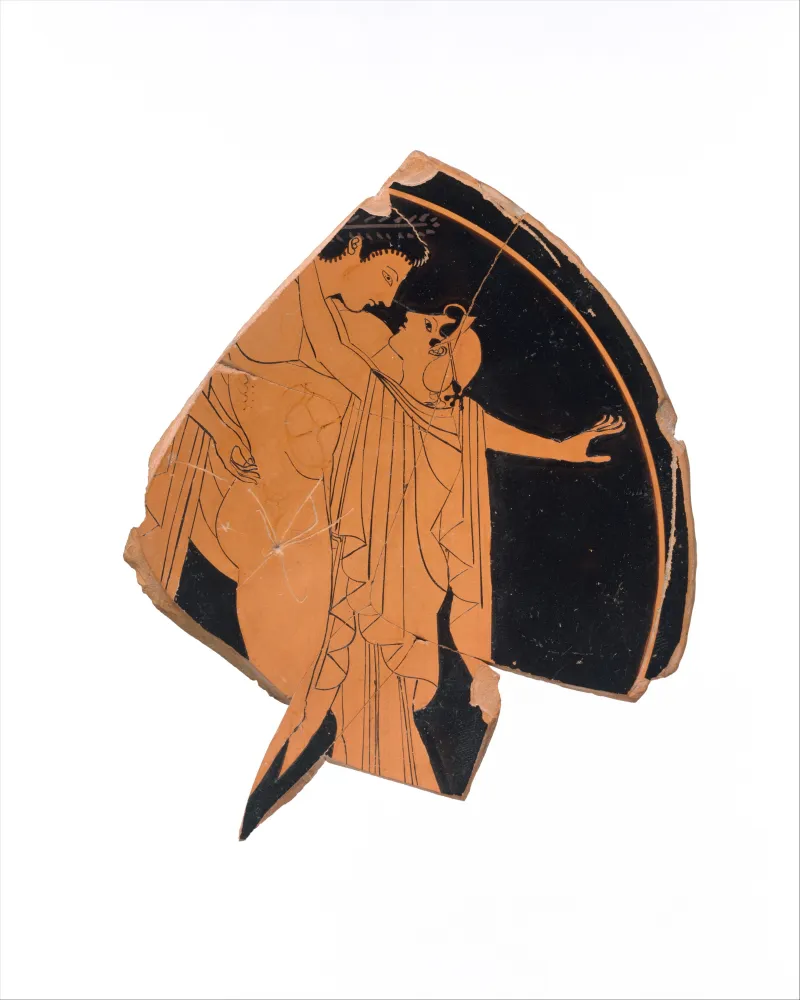 Fragmentary Terracotta Kylix (Drinking Cup) Met 