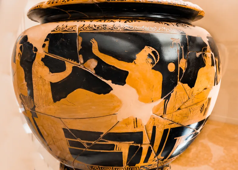 Kleophon Painter - Arv 1144 11 - Symposion - Ferrara Man 9379 - 