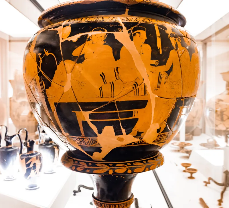 Kleophon Painter - Arv 1144 11 - Symposion - Ferrara Man 9379 - 