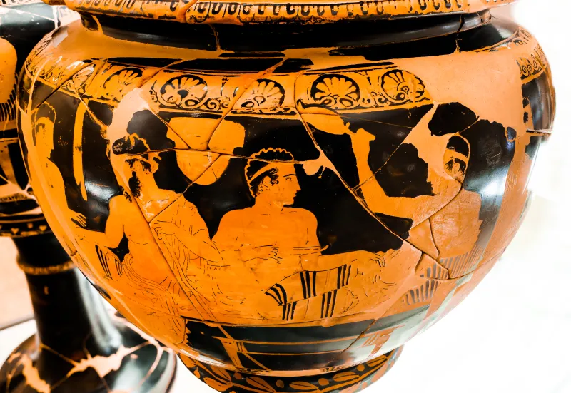 Kleophon Painter - Arv 1144 11 - Symposion - Ferrara Man 9379 - 