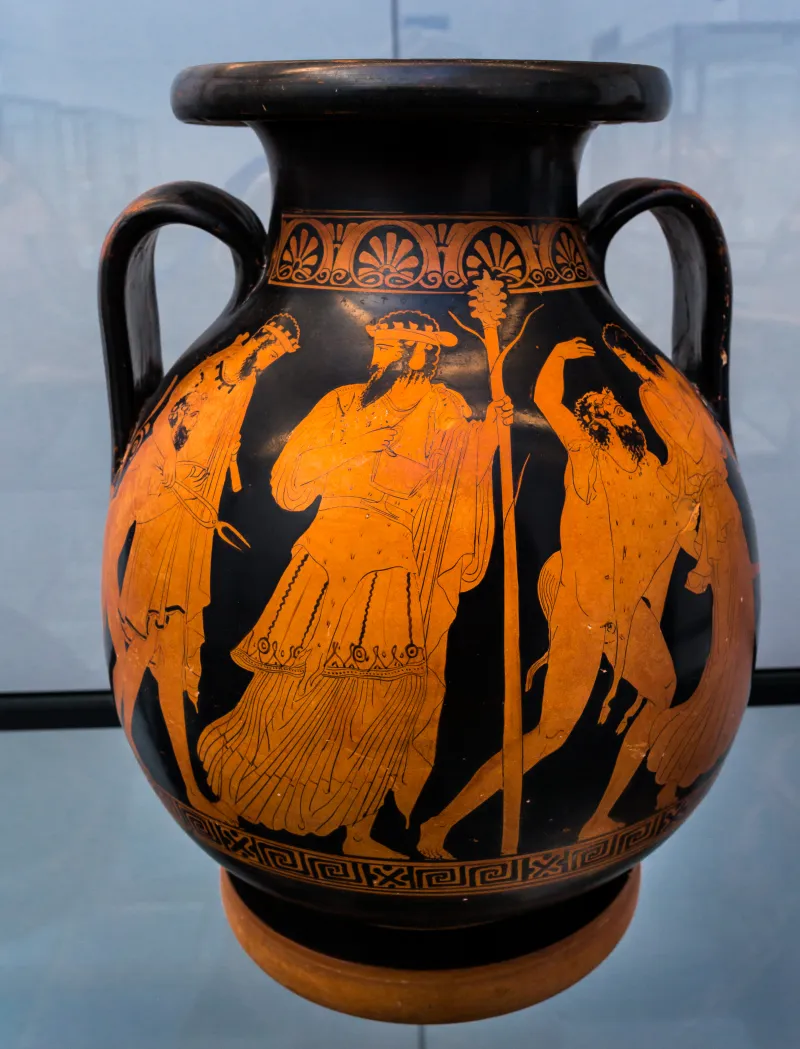 Kleophon Painter Arv 1145 36 Return Of Hephaistos - Old Man Between Two Women 