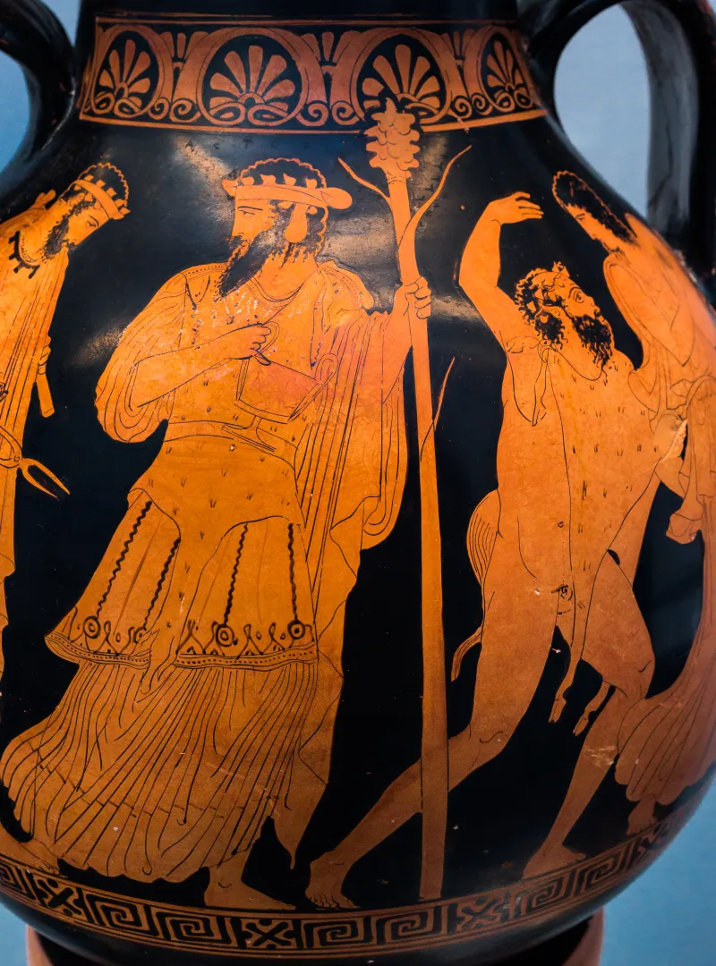 Kleophon Painter Arv 1145 36 Return Of Hephaistos - Old Man Between Two Women 