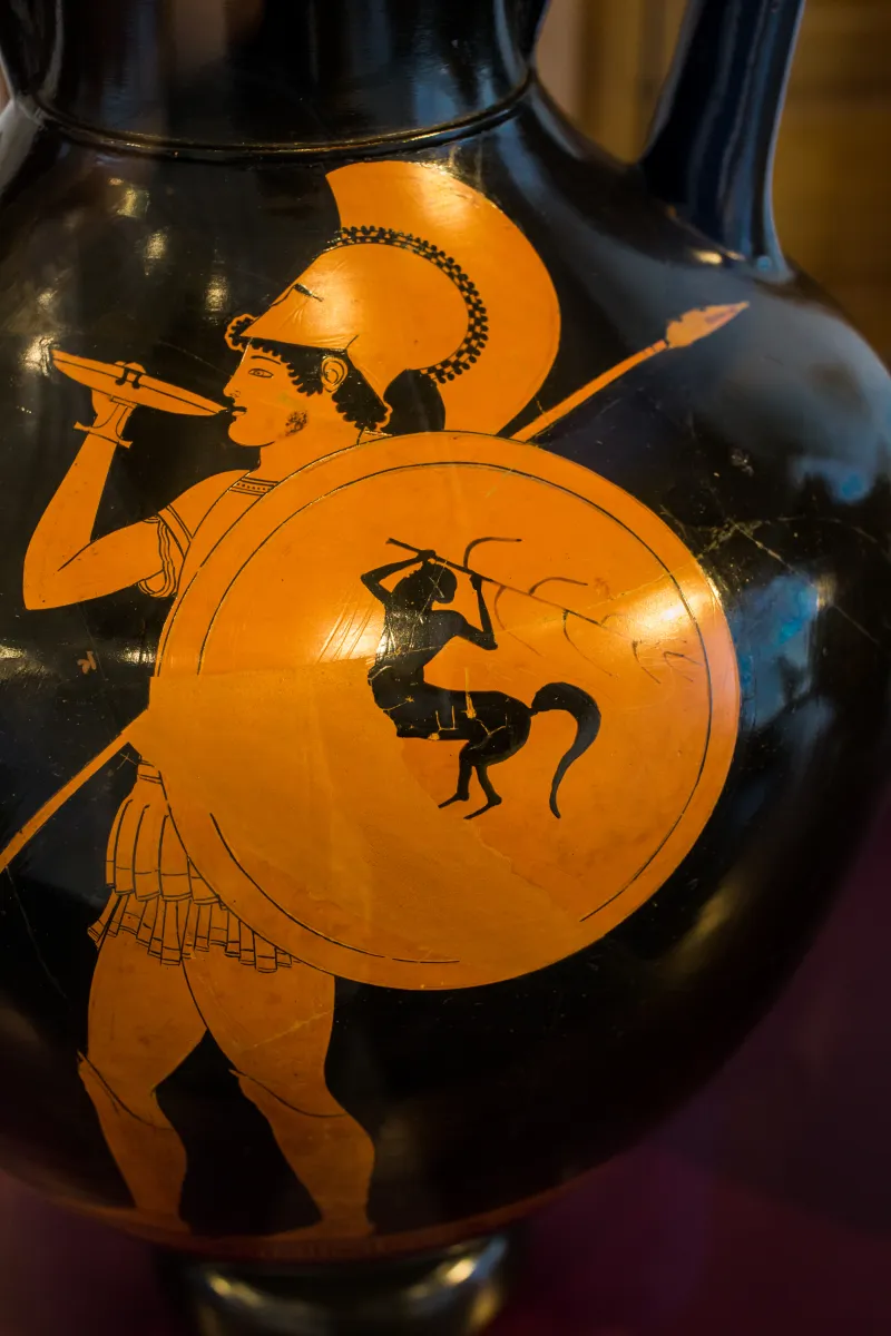 Kleophrades Painter Arv 183 8 Warrior And Woman 