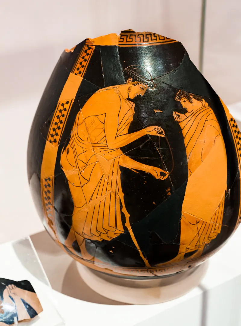 Kleophrades Painter - Arv 184 23 - Youth And Boy - Athens Nam Akr 