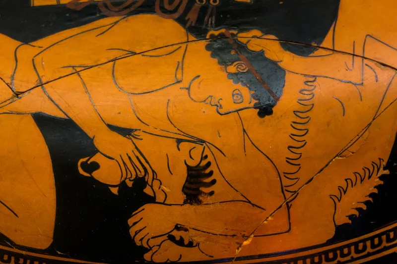Kleophrades Painter - Arv 188 69 - Herakles And The Lion - Roma Mnevg 50398 - 