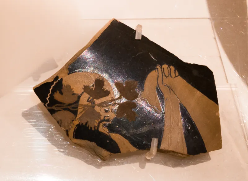 Kleophrades Painter - Arv 189 81 - Satyr With Wineskin - Athens Nam Akr 