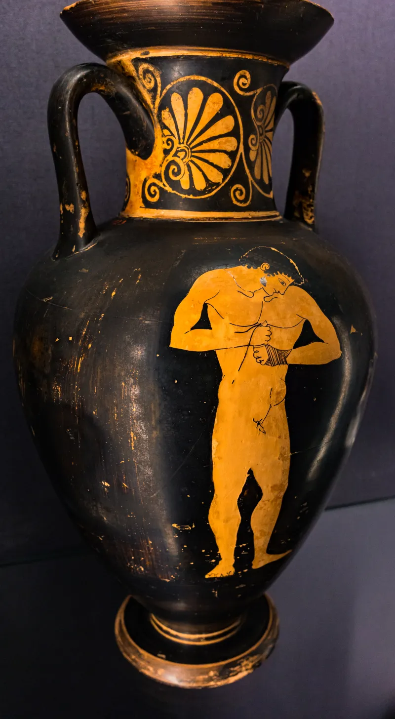 Near The Kleophrades Painter - Arv 193 - Boxer - Athlete With Strigilis - Wien Khm As Iv 3723 - 