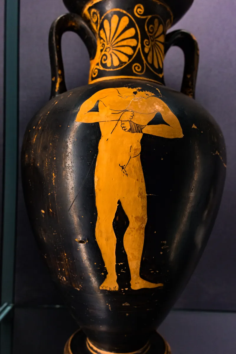 Near The Kleophrades Painter - Arv 193 - Boxer - Athlete With Strigilis - Wien Khm As Iv 3723 - 