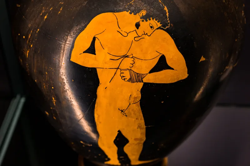 Near The Kleophrades Painter - Arv 193 - Boxer - Athlete With Strigilis - Wien Khm As Iv 3723 - 