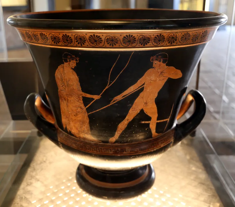 Pittore Di Kleophrades, Cratere A Calice Con Atleti E Allenatori, 500-490 