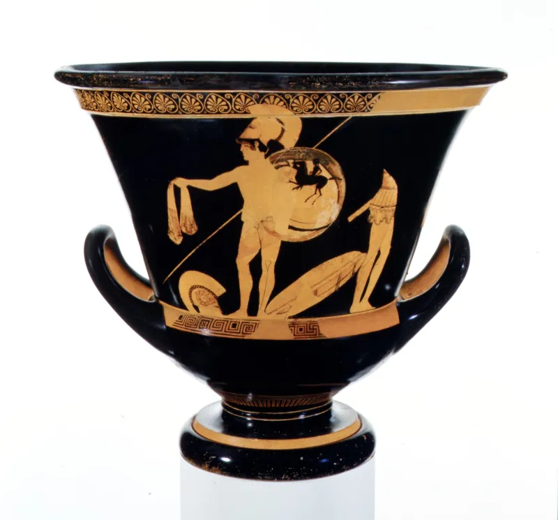 Terracotta Calyx-Krater (Bowl For Mixing Wine And Water) Met 