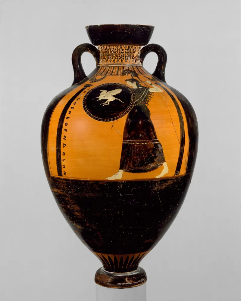 Terracotta Panathenaic Prize Amphora Met 