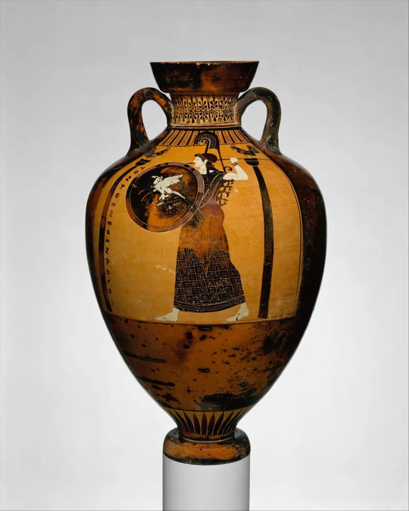 Terracotta Panathenaic Prize Amphora Met 
