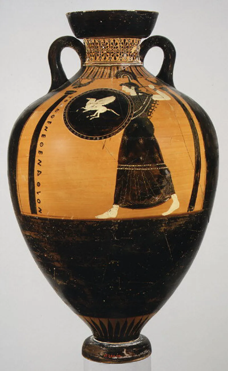 Terracotta Panathenaic Prize Amphora Met 