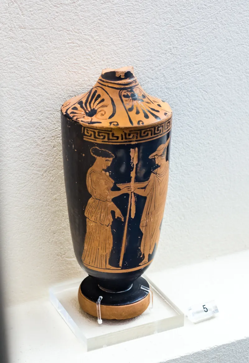Comparable With The Klügmann Painter - Arv 1200 Extra - Warrior Leaving Home - Athens Kerameikos Museum A 15281 - 