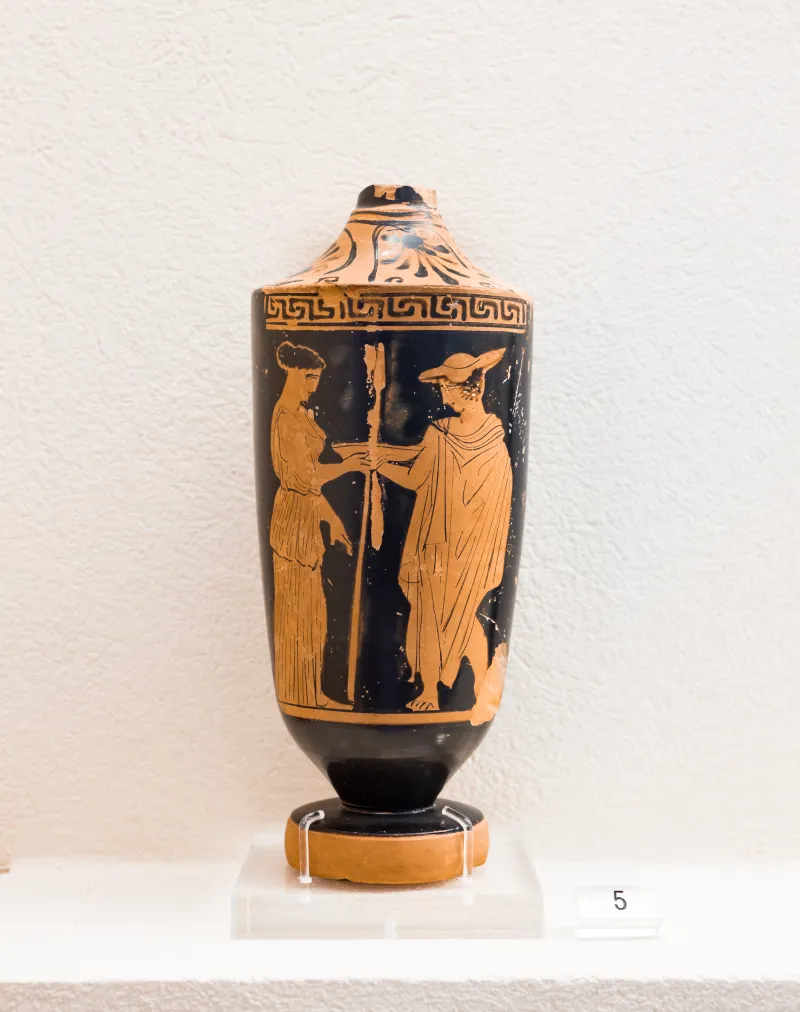 Comparable With The Klügmann Painter - Arv 1200 Extra - Warrior Leaving Home - Athens Kerameikos Museum A 15281 - 