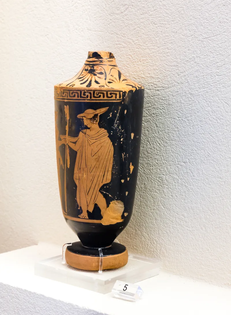 Comparable With The Klügmann Painter - Arv 1200 Extra - Warrior Leaving Home - Athens Kerameikos Museum A 15281 - 