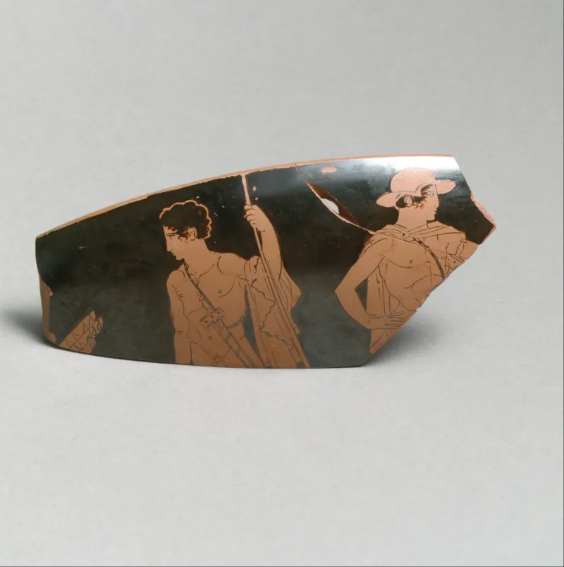 Fragment Of A Terracotta Kylix (Drinking Cup) Met 