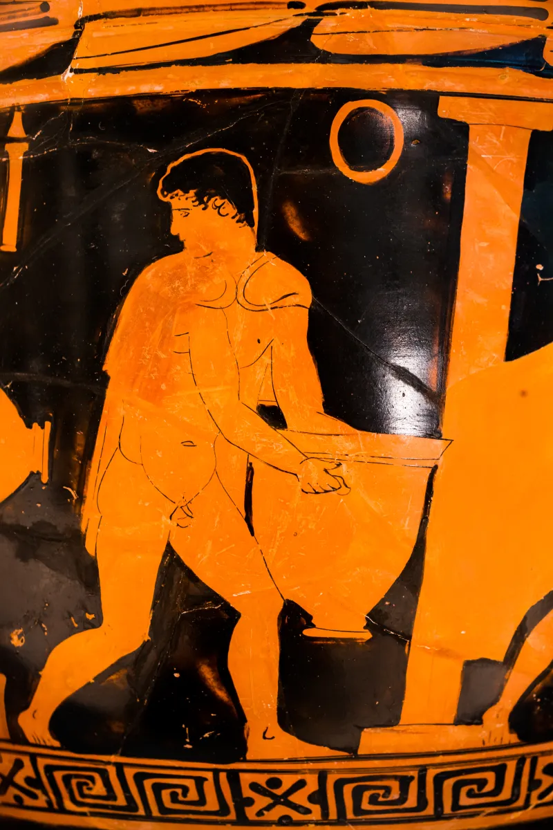 Komaris Painter - Arv 1064 3 - Potter´s Workshop - Draped Youths - Oxford Am V 526 - 