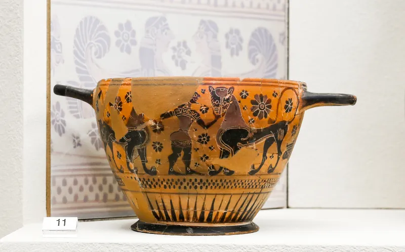Kx Painter - Abv 26 25Extra - Man Taming Two Panthers - Athens 