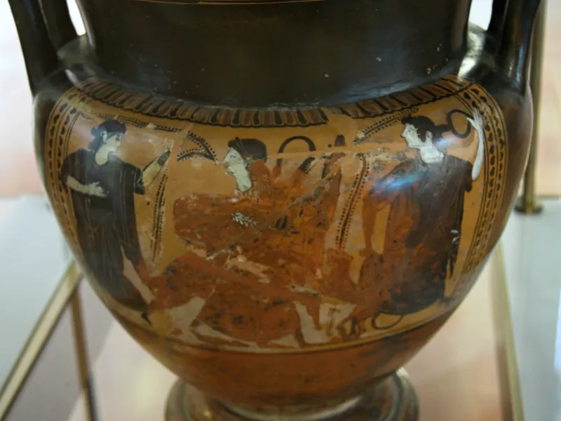 Colum Crater, Rape Of Tetys By Peleos, 550-500 Bc, Am Agrigento, 550-500 Bc, 